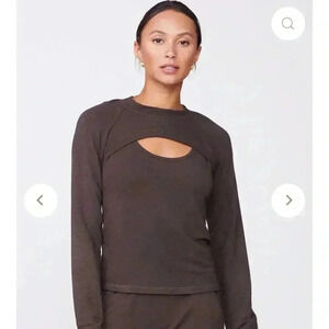 NWT Monrow by revolve peekaboo sweatshirt